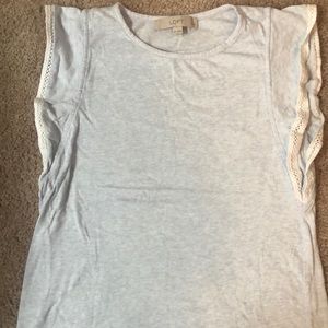 Loft Flutter Sleeve Cotton T-shirt